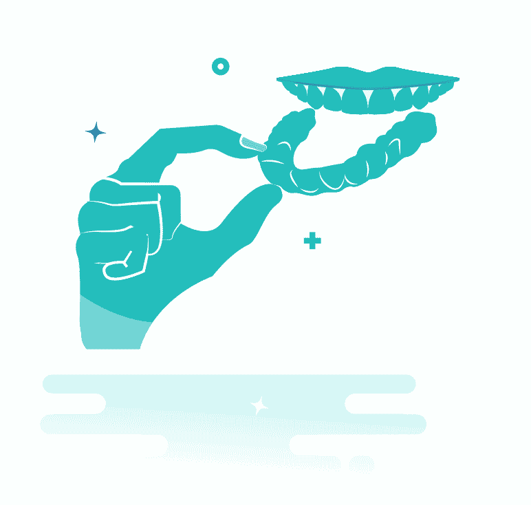 Toothfairy - Apply the gel inside the tray